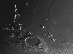 Le cratère Platon et ses environs